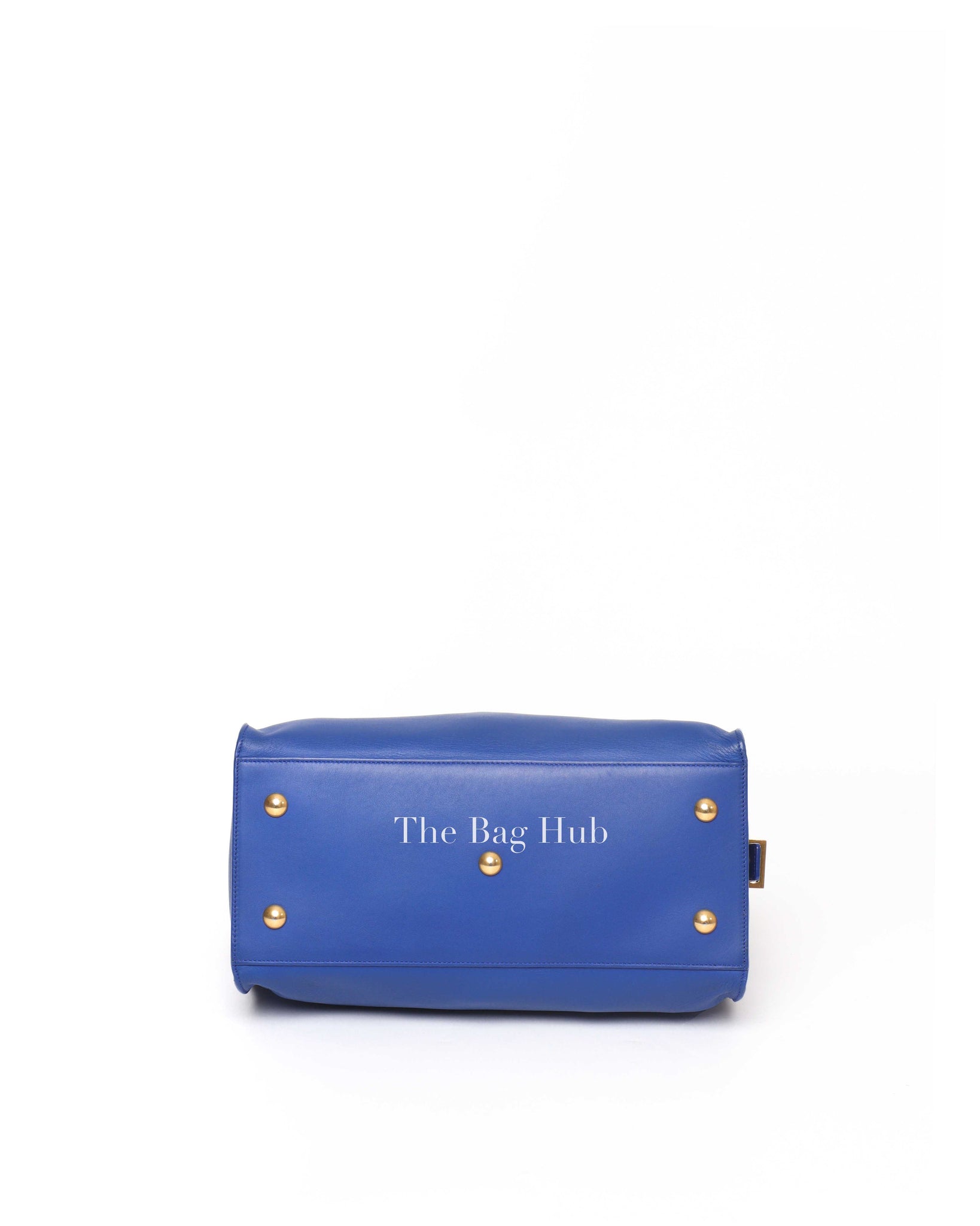Saint Laurent Blue Leather Small Chyc Cabas Bag
