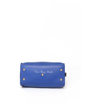 Saint Laurent Blue Leather Small Chyc Cabas Bag