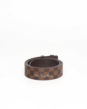 Louis Vuitton Brown Damier Ebene LV Initiales Belt 110/44