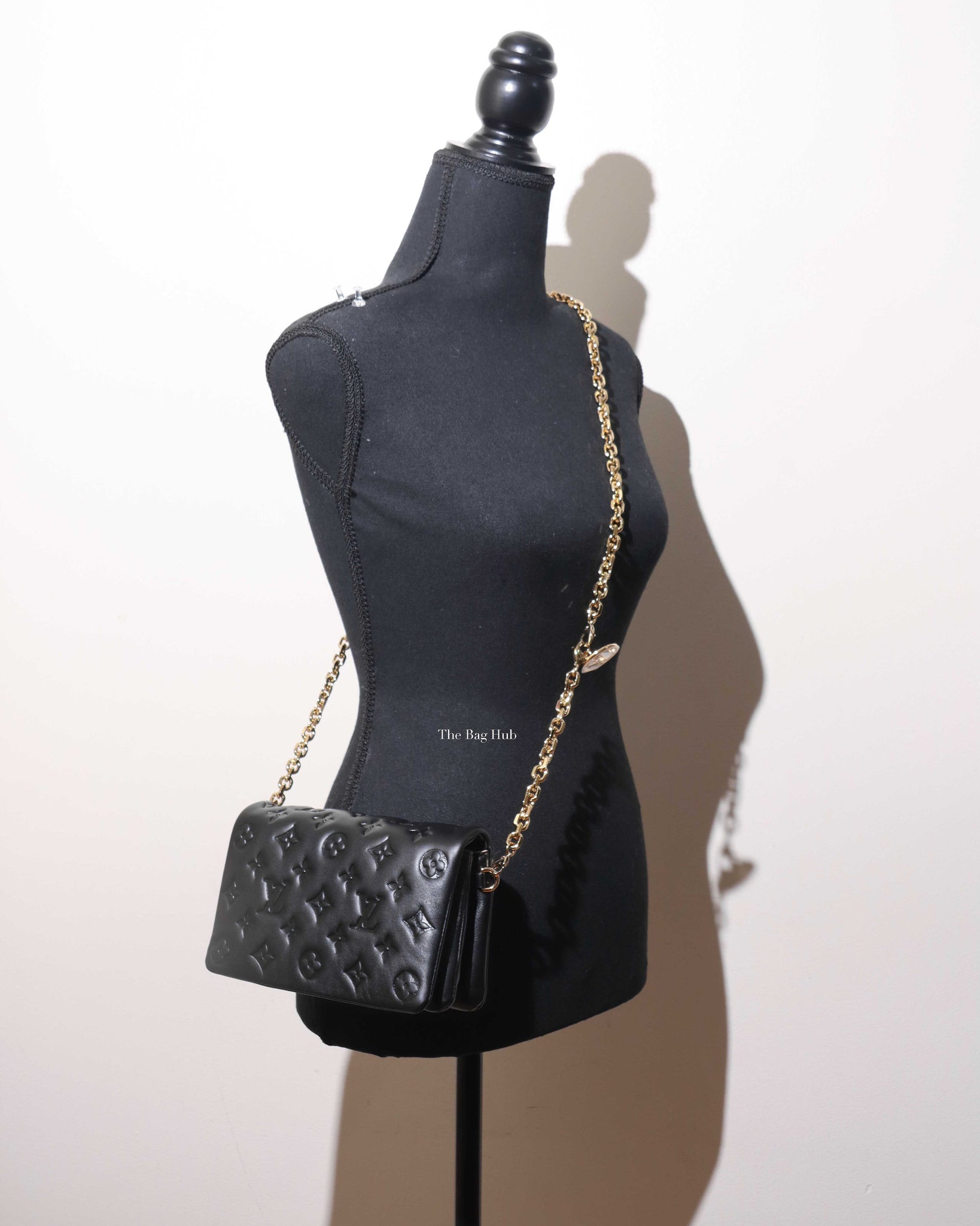 Pochette Coussin | Black Monogram Bag, Black, One Size
