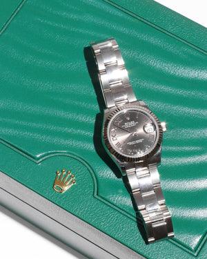 Rolex Oystersteel & White Gold/Dary Grey Datejust 31mm 278274-1