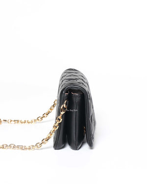 Louis Vuitton Black Soft Lambskin Monogram Pochette Coussin Crossbody Bag-4
