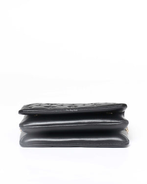 Louis Vuitton Black Soft Lambskin Monogram Pochette Coussin Crossbody Bag-6