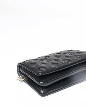 Louis Vuitton Black Soft Lambskin Monogram Pochette Coussin Crossbody Bag-7