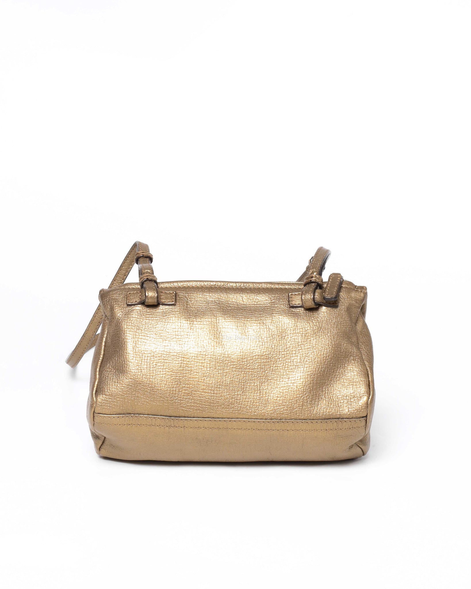 Givenchy Gold Leather Mini Pandora Bag