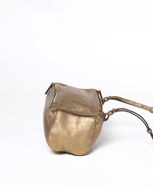 Givenchy Gold Leather Mini Pandora Bag