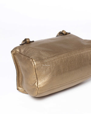 Givenchy Gold Leather Mini Pandora Bag