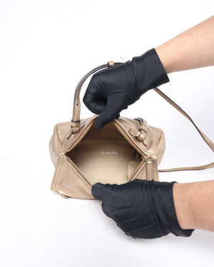 Givenchy Gold Leather Mini Pandora Bag