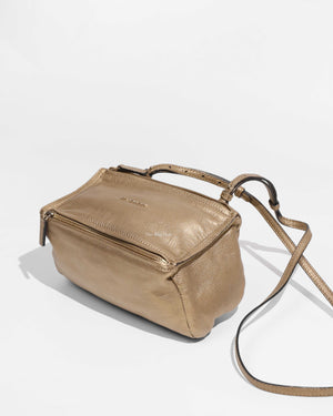 Givenchy Gold Leather Mini Pandora Bag