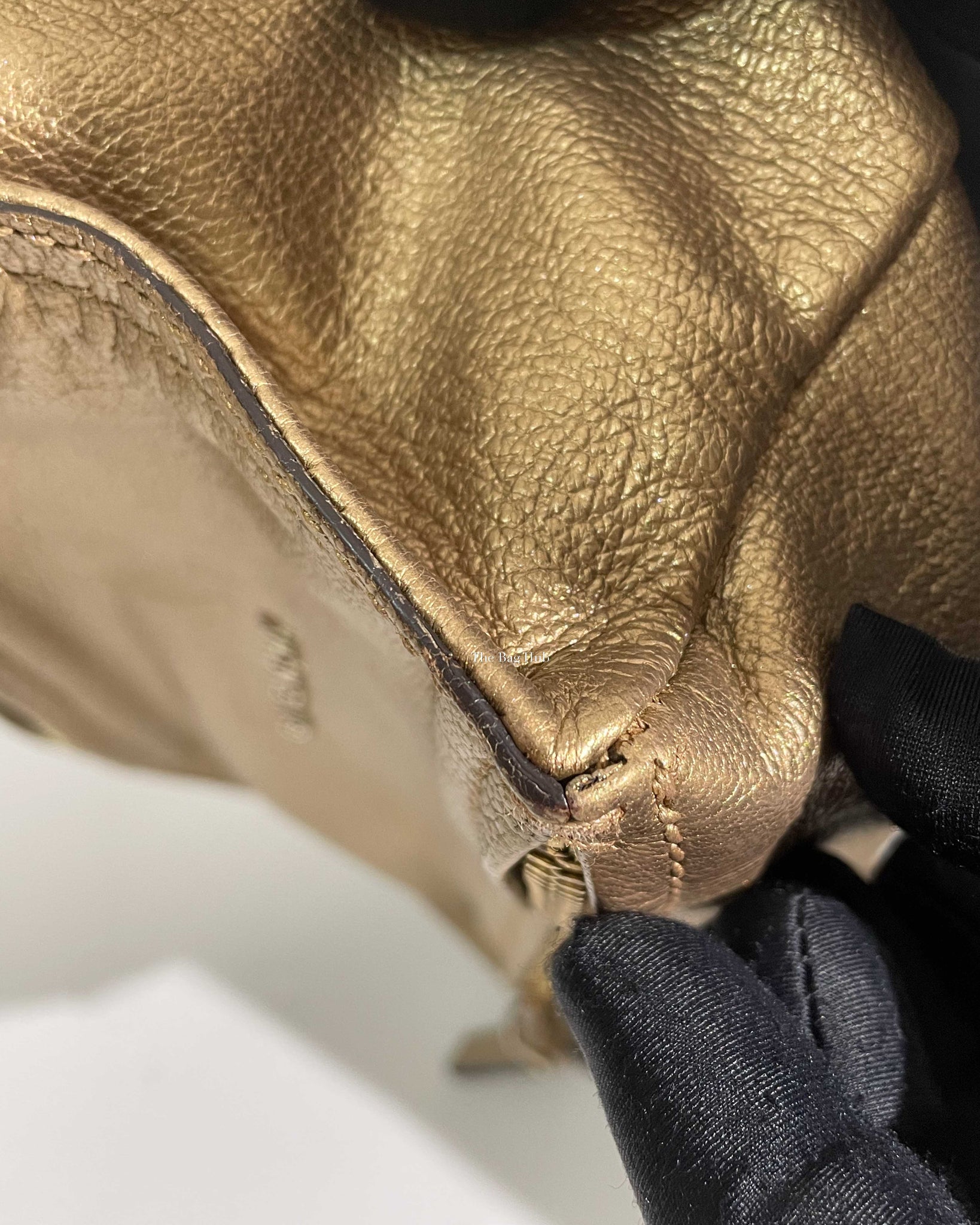 Givenchy Gold Leather Mini Pandora Bag