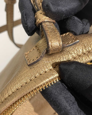 Givenchy Gold Leather Mini Pandora Bag
