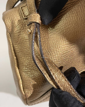 Givenchy Gold Leather Mini Pandora Bag