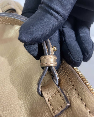 Givenchy Gold Leather Mini Pandora Bag