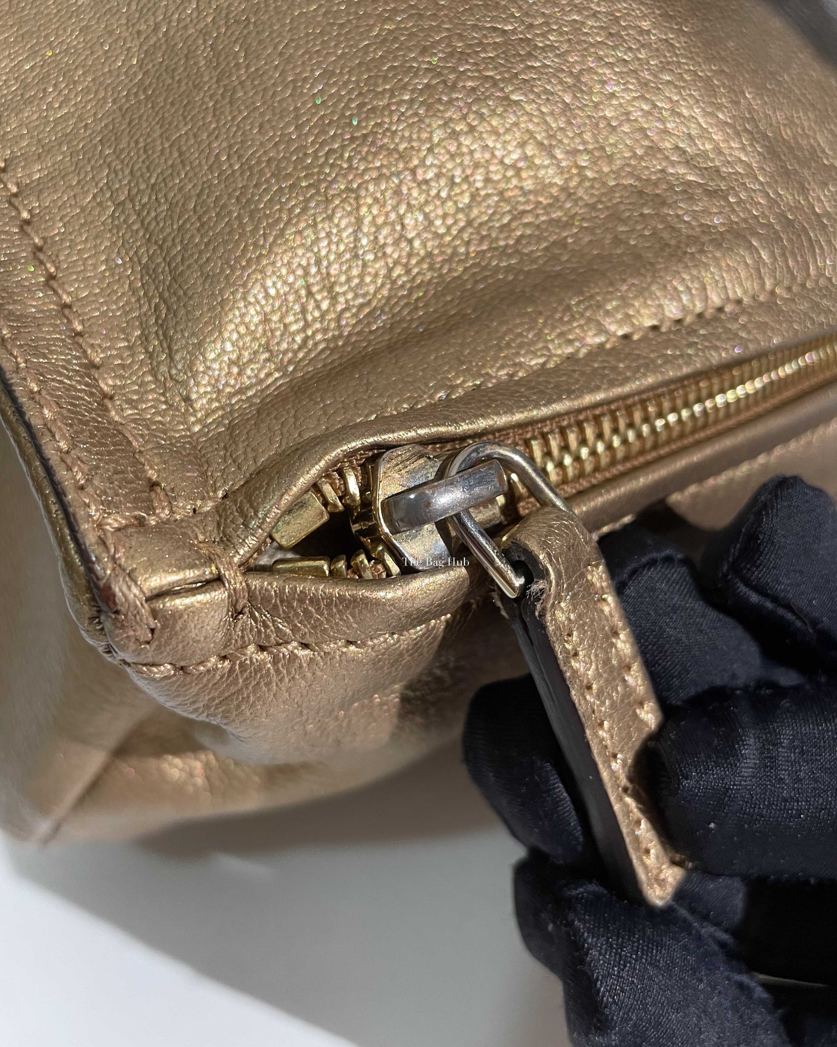 Givenchy Gold Leather Mini Pandora Bag