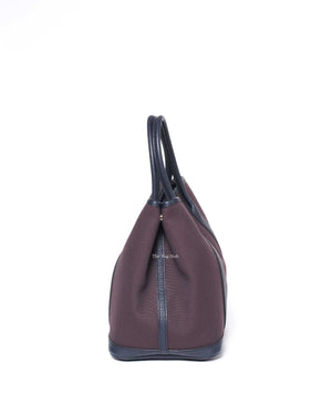 Hermes Cassis/Bleu Nuit Canvas Garden Party 36-5
