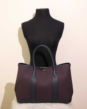 Hermes Cassis/Bleu Nuit Canvas Garden Party 36-12