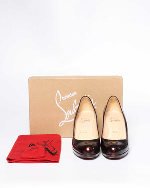 Christian Louboutin Tartaruga Patent Calf Prorata Pumps 90 Size 36-9