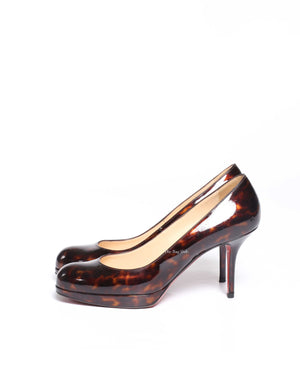 Christian Louboutin Tartaruga Patent Calf Prorata Pumps 90 Size 36-5