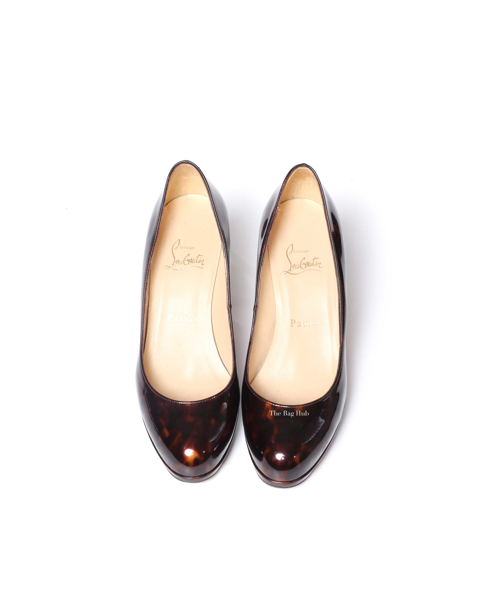 Christian Louboutin Tartaruga Patent Calf Prorata Pumps 90 Size 36-8