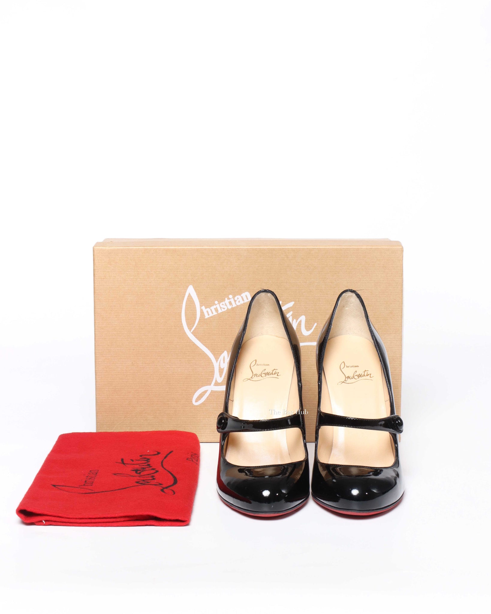 Christian Louboutin Black Patent Charleen 100 Pumps Size 36-9