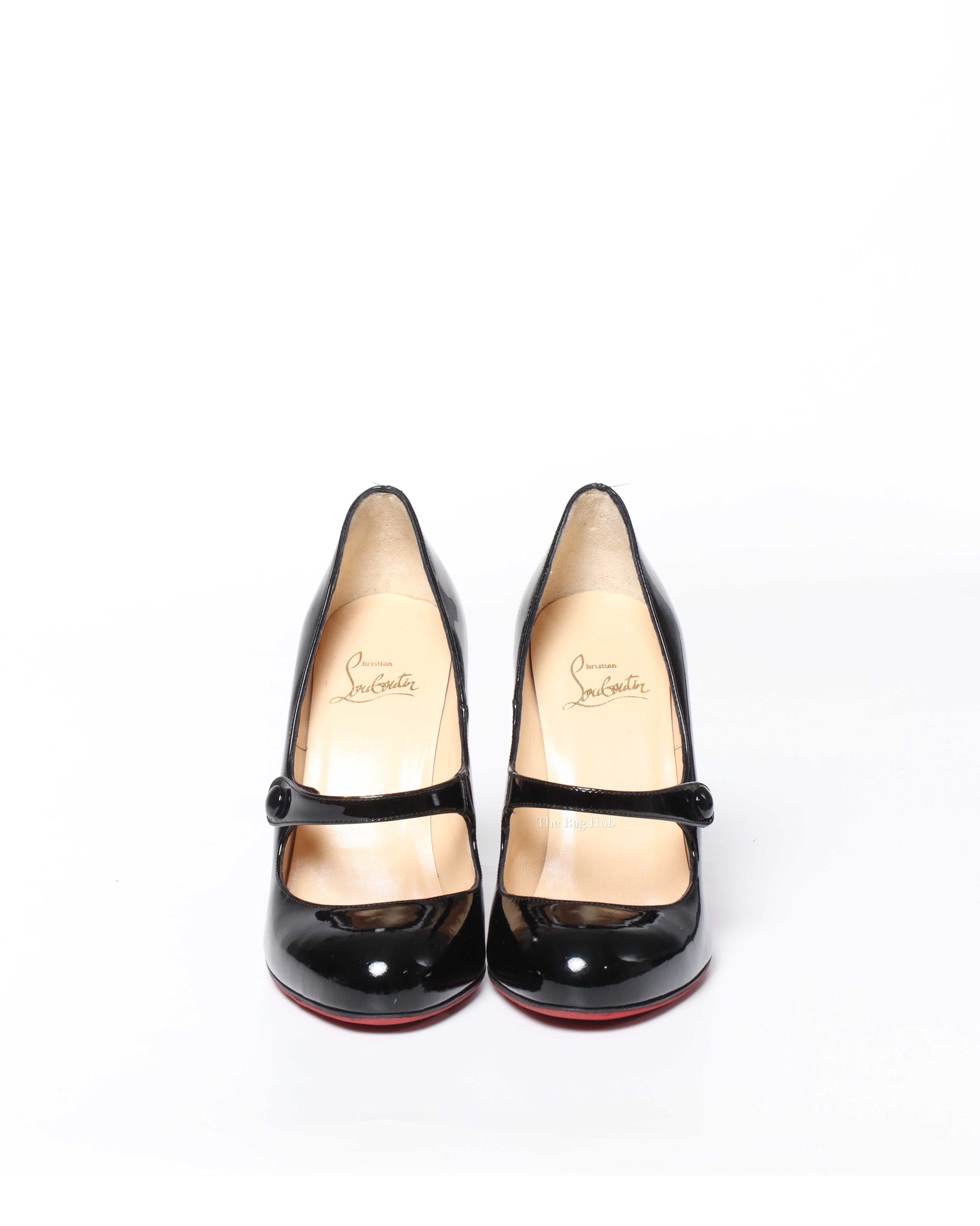Christian Louboutin Black Patent Charleen 100 Pumps Size 36-3