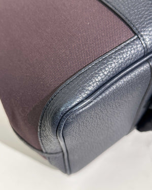 Hermes Cassis/Bleu Nuit Canvas Garden Party 36-14
