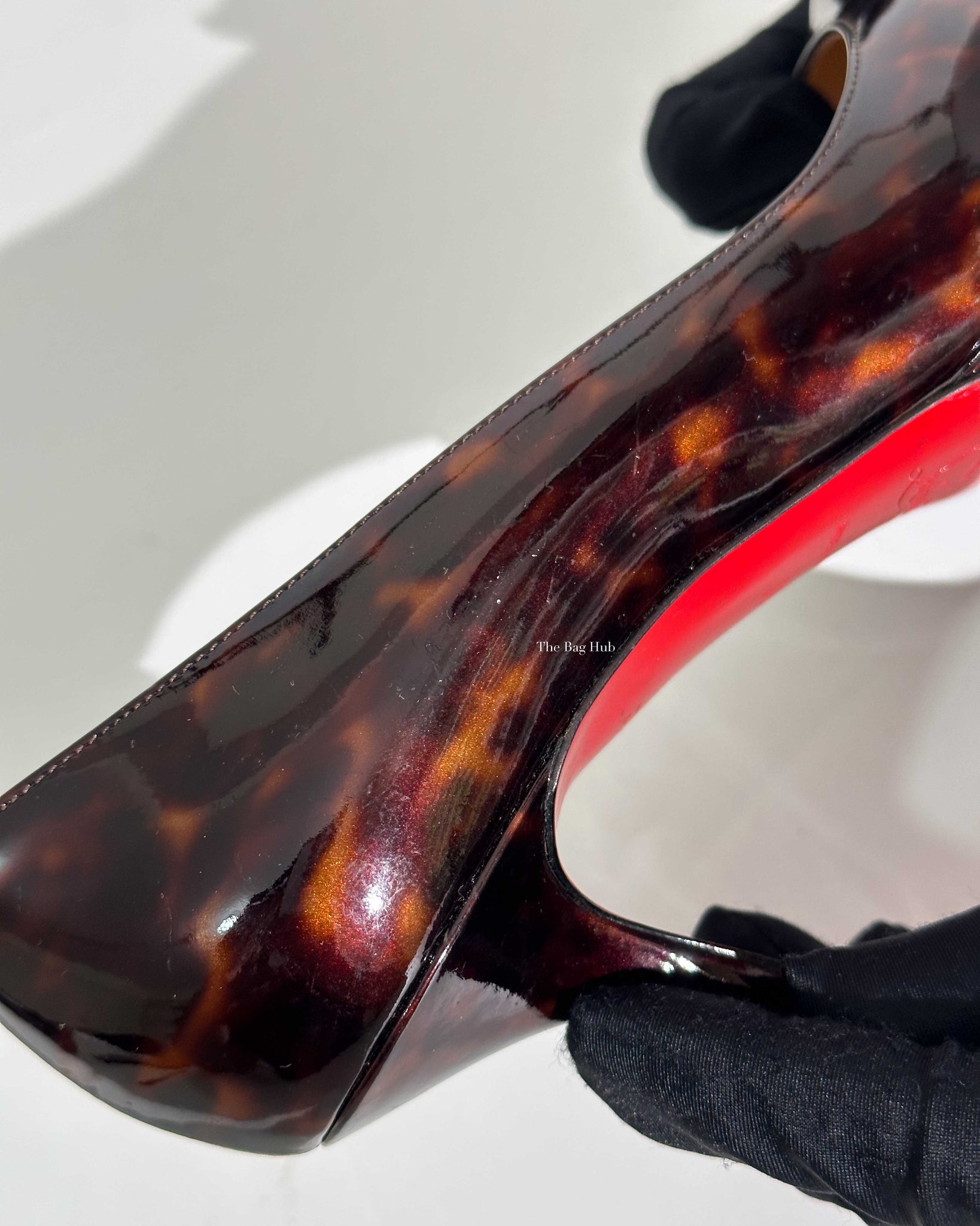 Christian Louboutin Tartaruga Patent Calf Prorata Pumps 90 Size 36-16