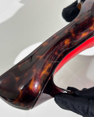 Christian Louboutin Tartaruga Patent Calf Prorata Pumps 90 Size 36-16