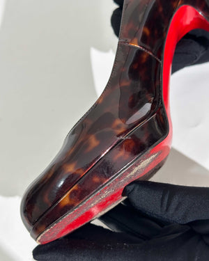 Christian Louboutin Tartaruga Patent Calf Prorata Pumps 90 Size 36-19