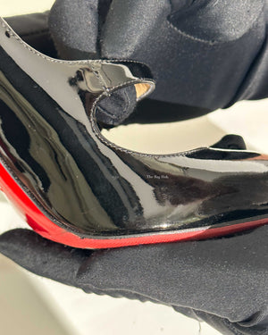 Christian Louboutin Black Patent Charleen 100 Pumps Size 36-13