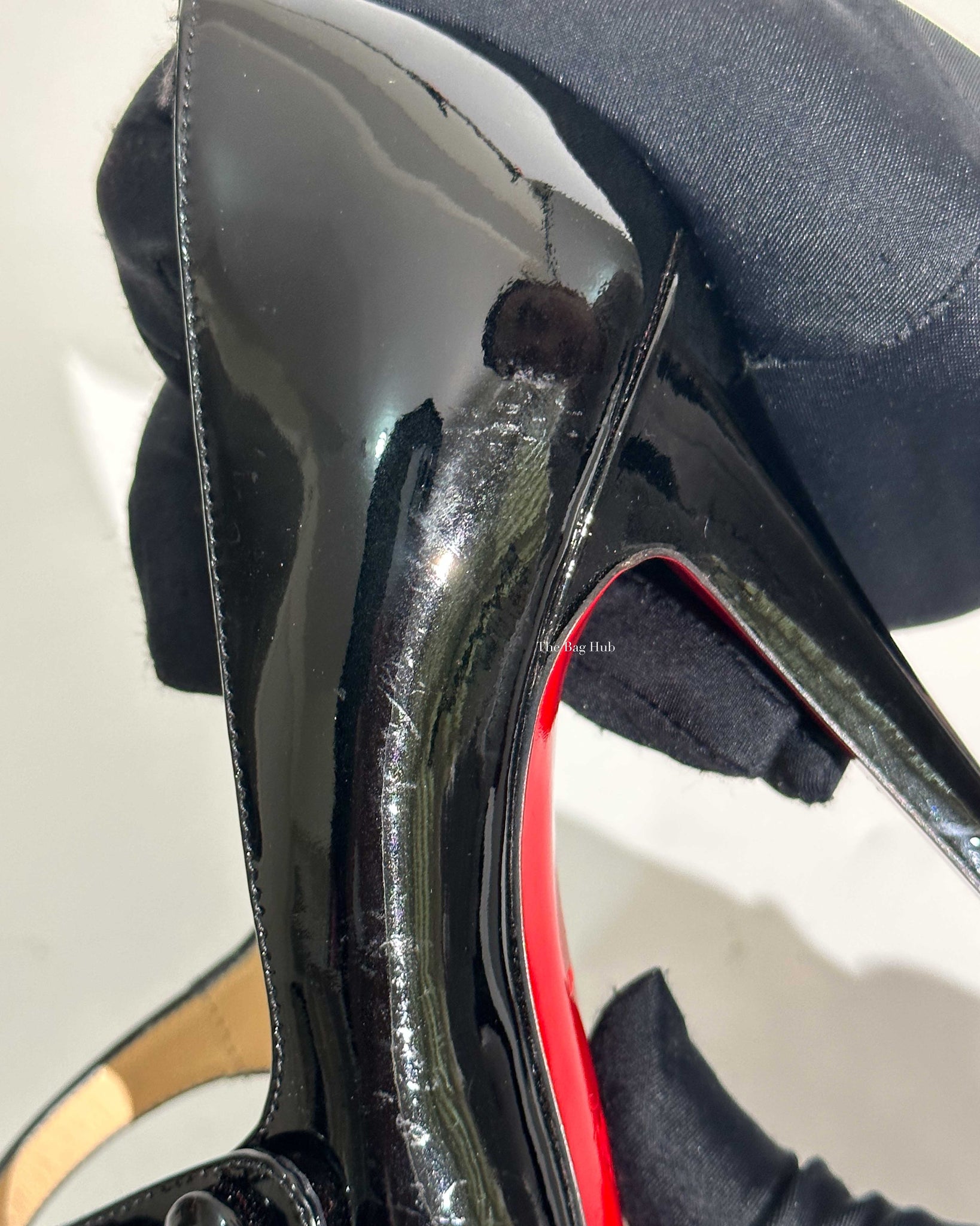 Christian Louboutin Black Patent Charleen 100 Pumps Size 36-14