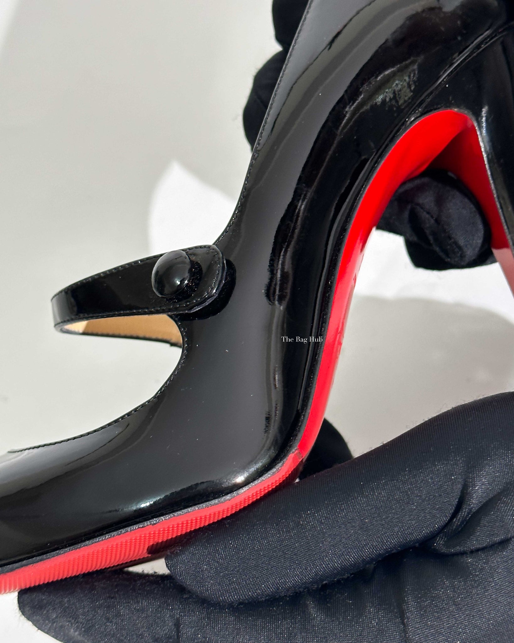 Christian Louboutin Black Patent Charleen 100 Pumps Size 36-15