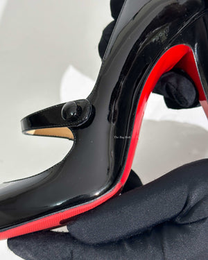 Christian Louboutin Black Patent Charleen 100 Pumps Size 36-15