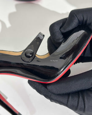 Christian Louboutin Black Patent Charleen 100 Pumps Size 36-20