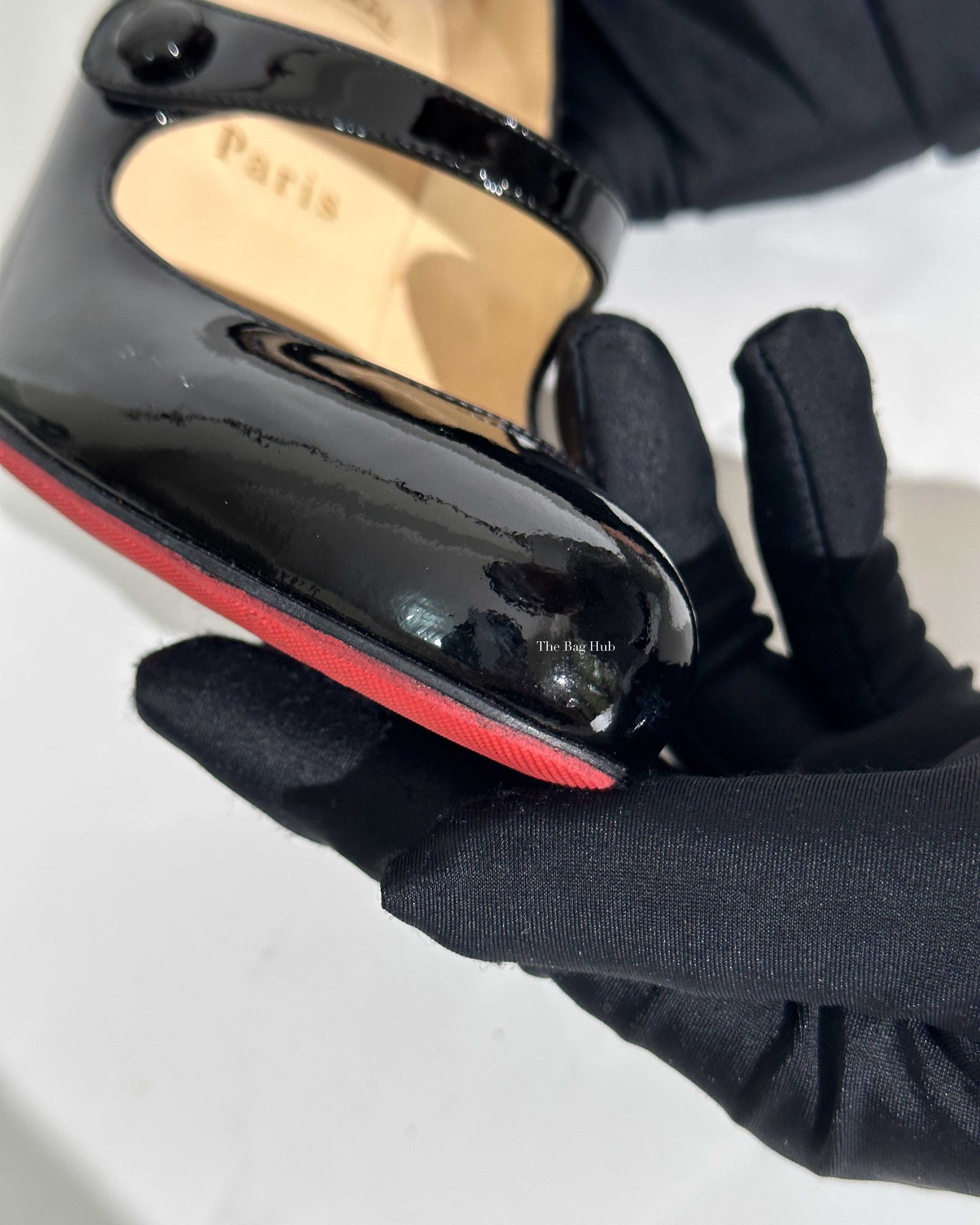 Christian Louboutin Black Patent Charleen 100 Pumps Size 36-21