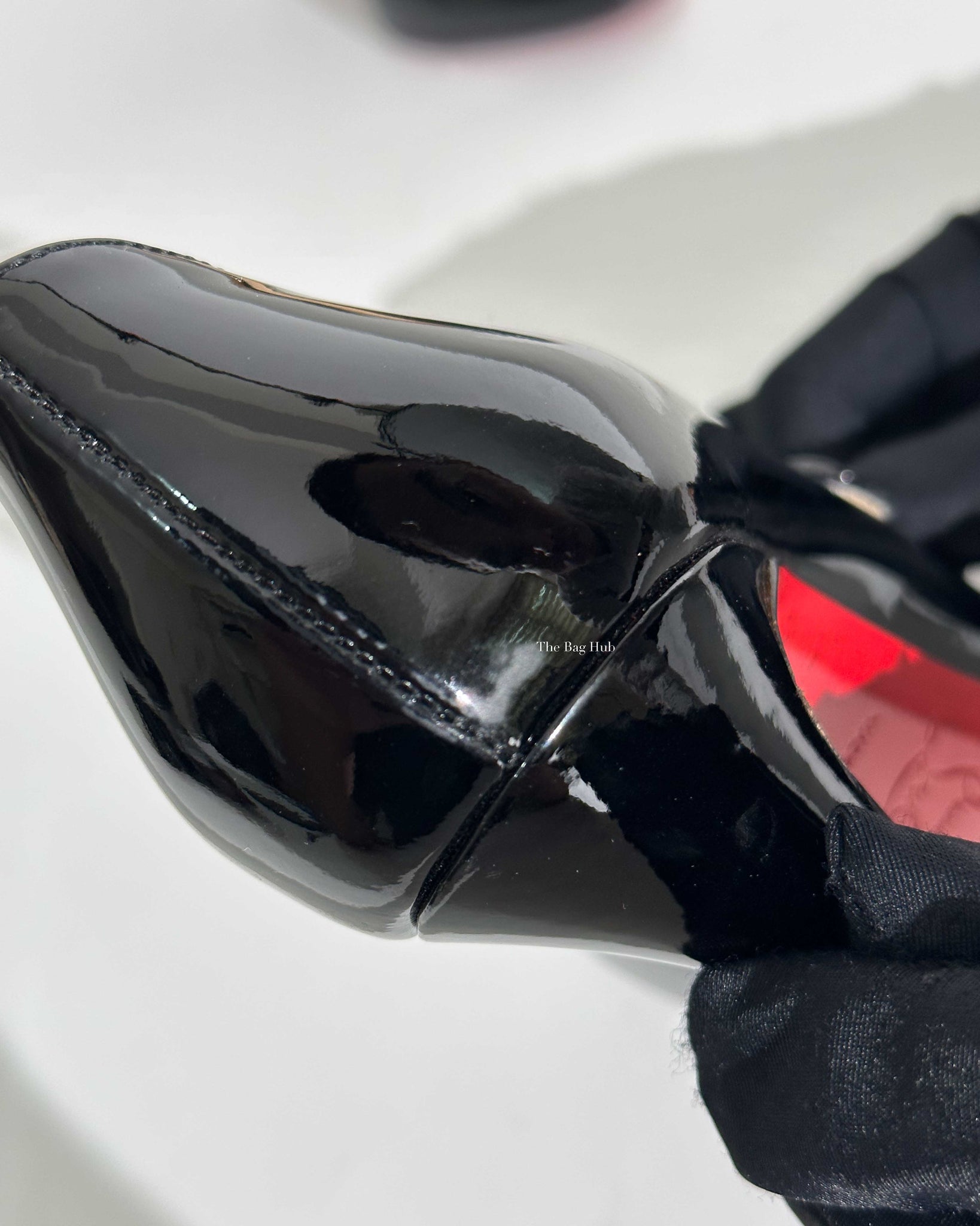 Christian Louboutin Black Patent Charleen 100 Pumps Size 36-24