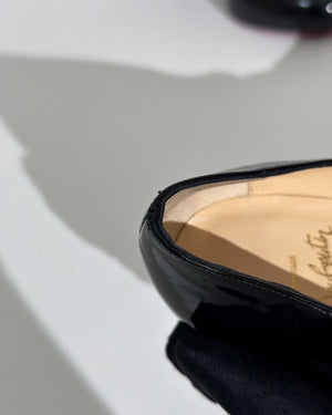 Christian Louboutin Black Patent Charleen 100 Pumps Size 36-25