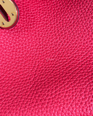 Hermes Rouge Casaque Taurillon Clemence Lindy 26-14