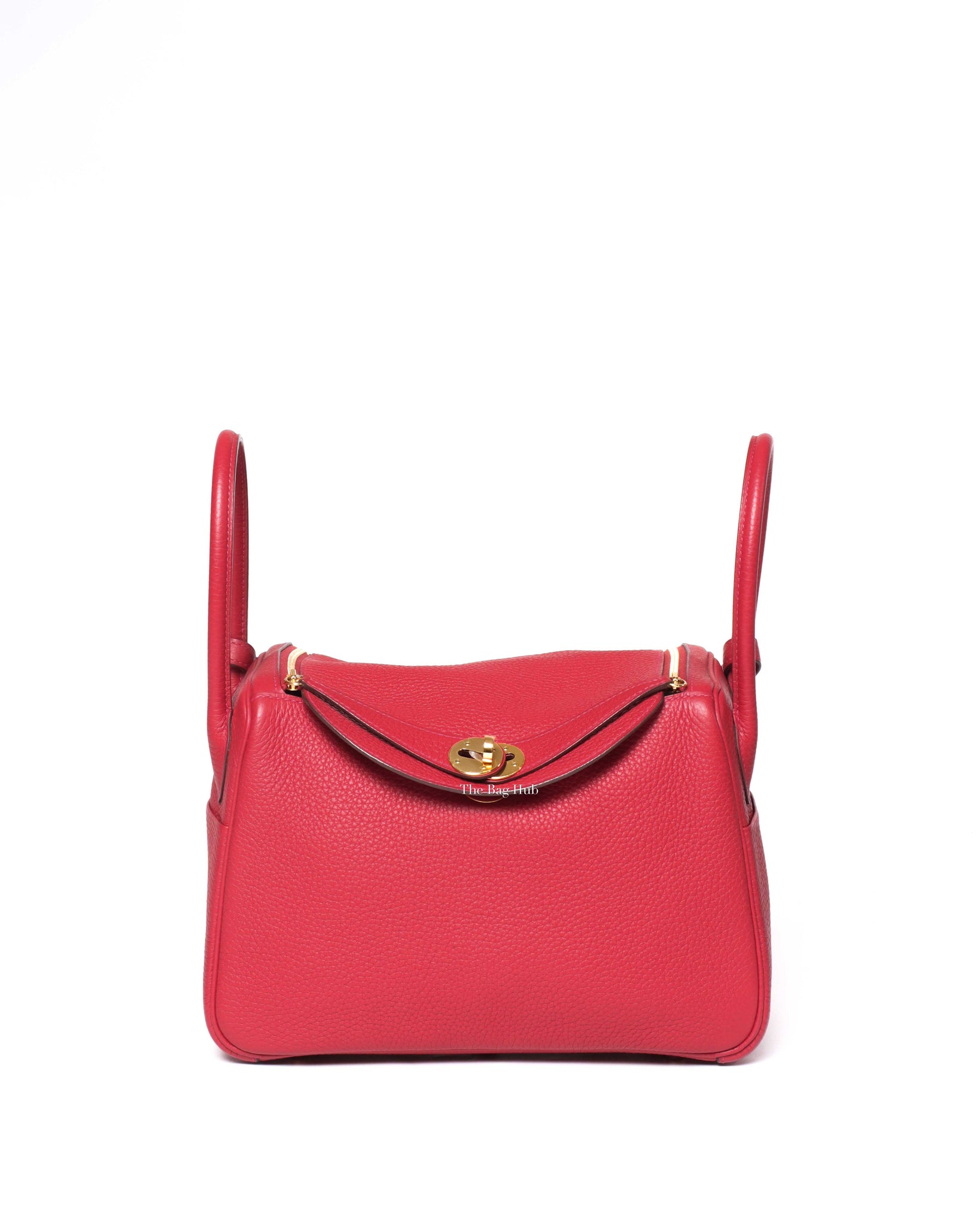 Hermes Rouge Casaque Taurillon Clemence Lindy 26-2