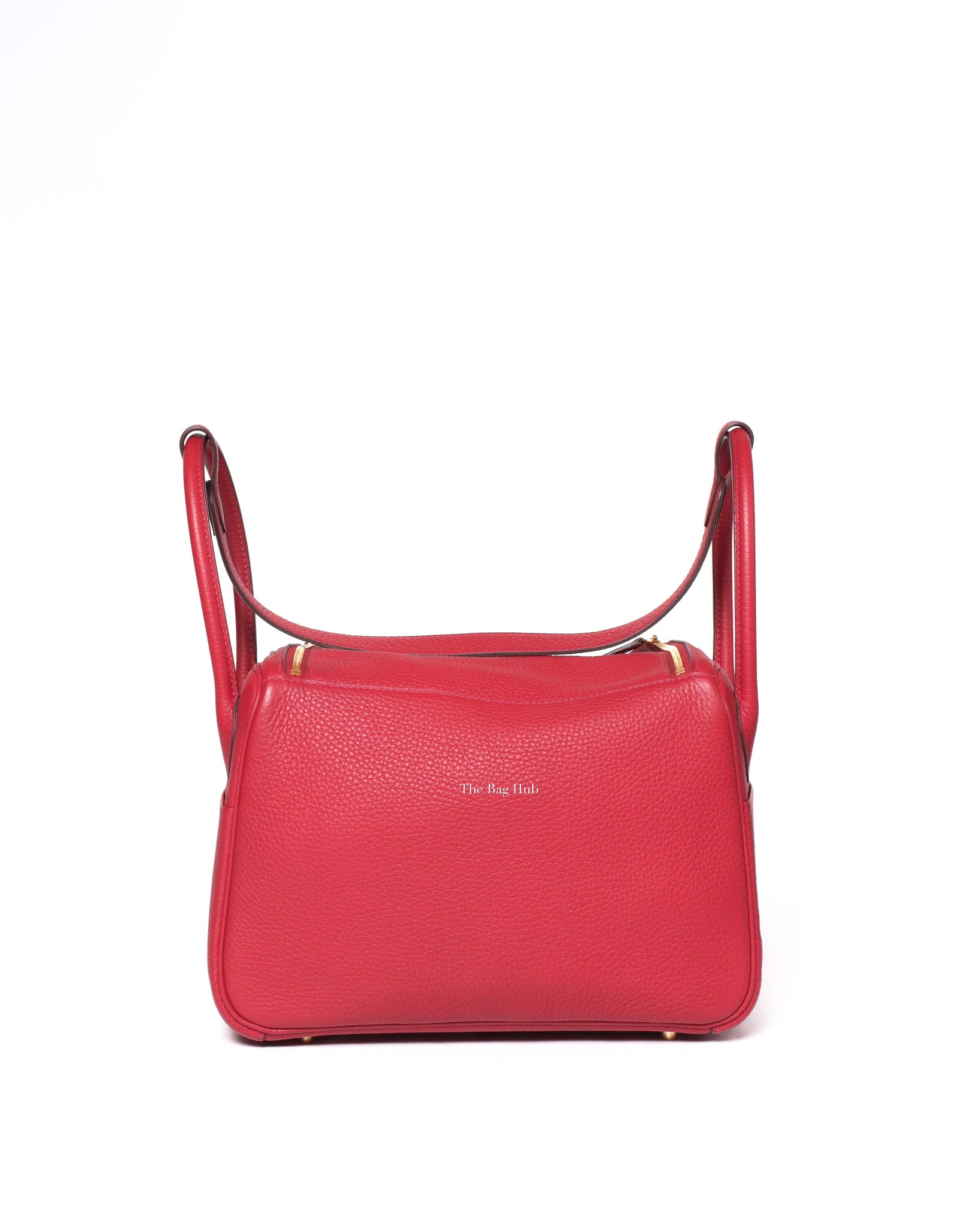 Hermes Rouge Casaque Taurillon Clemence Lindy 26-3