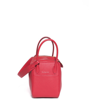 Hermes Rouge Casaque Taurillon Clemence Lindy 26-5