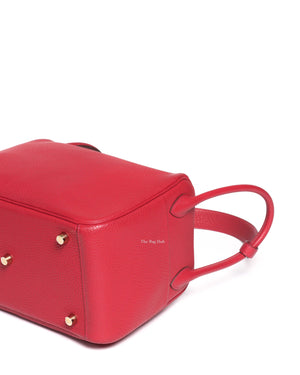 Hermes Rouge Casaque Taurillon Clemence Lindy 26-9