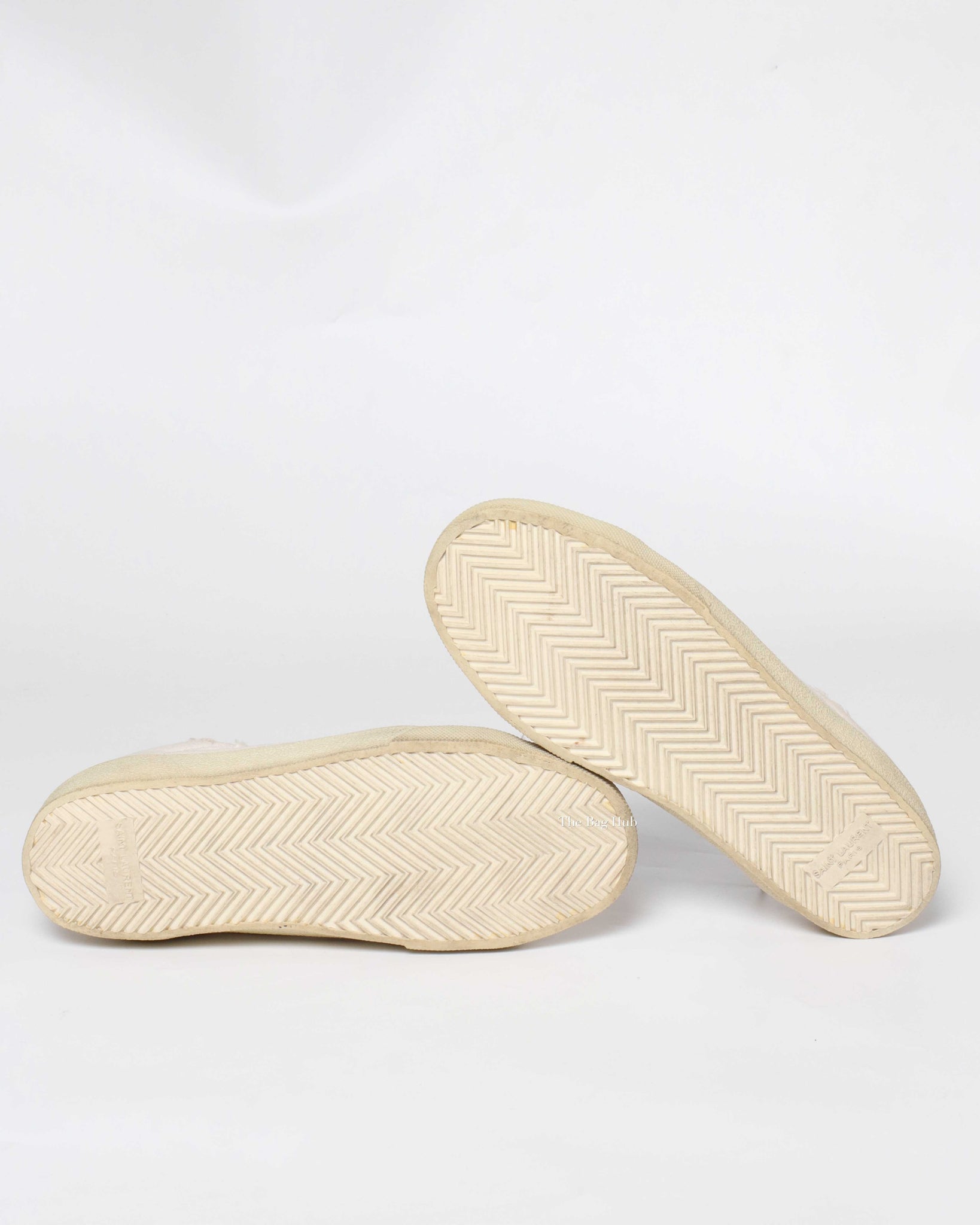Saint Laurent White Canvas Sneakers Size 37-7