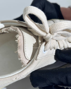 Saint Laurent White Canvas Sneakers Size 37-13