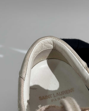 Saint Laurent White Canvas Sneakers Size 37-14