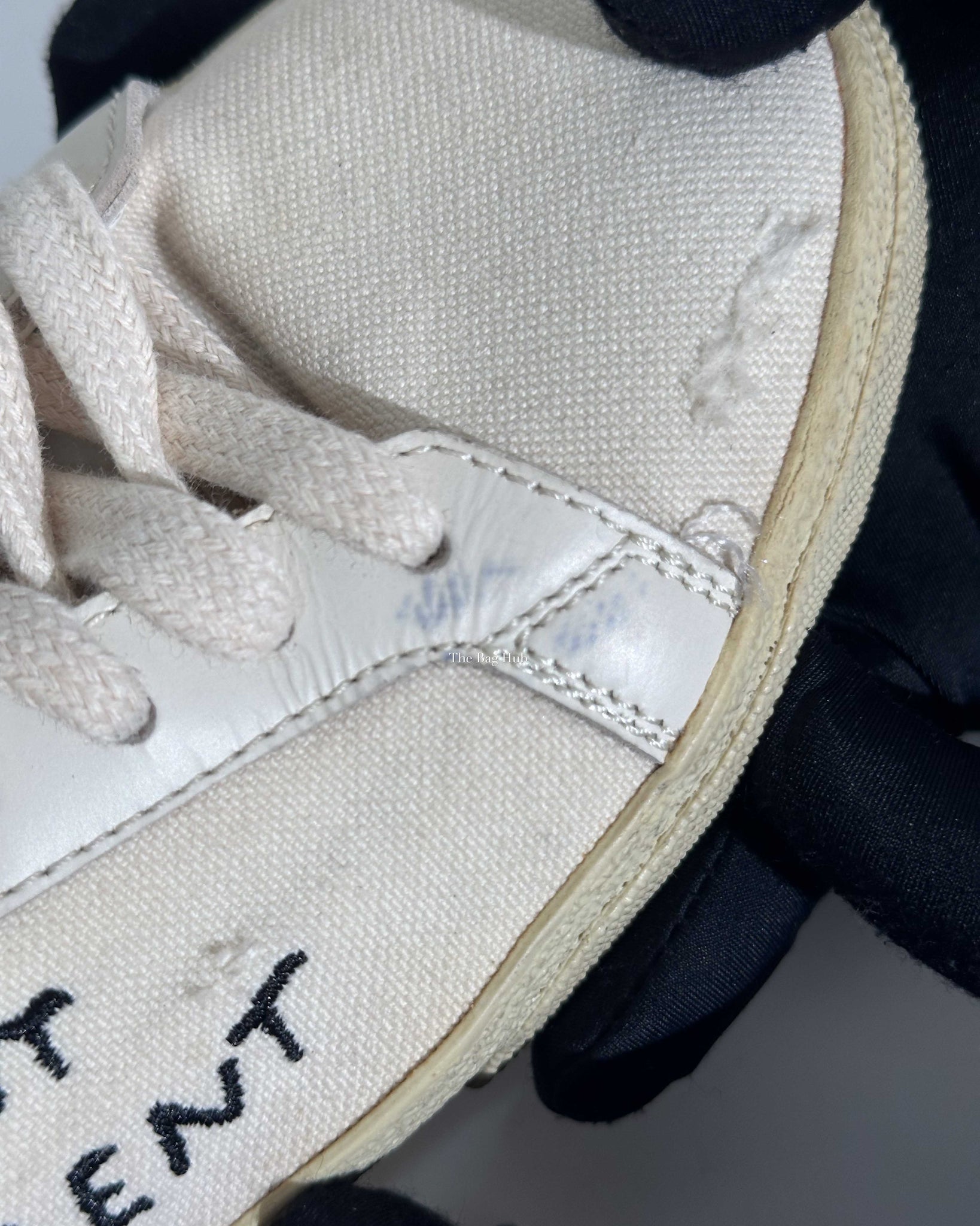 Saint Laurent White Canvas Sneakers Size 37-16