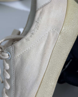 Saint Laurent White Canvas Sneakers Size 37-17