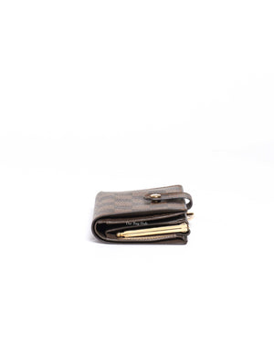 Louis Vuitton Damier Ebene French Kisslock Bi-fold Wallet-4