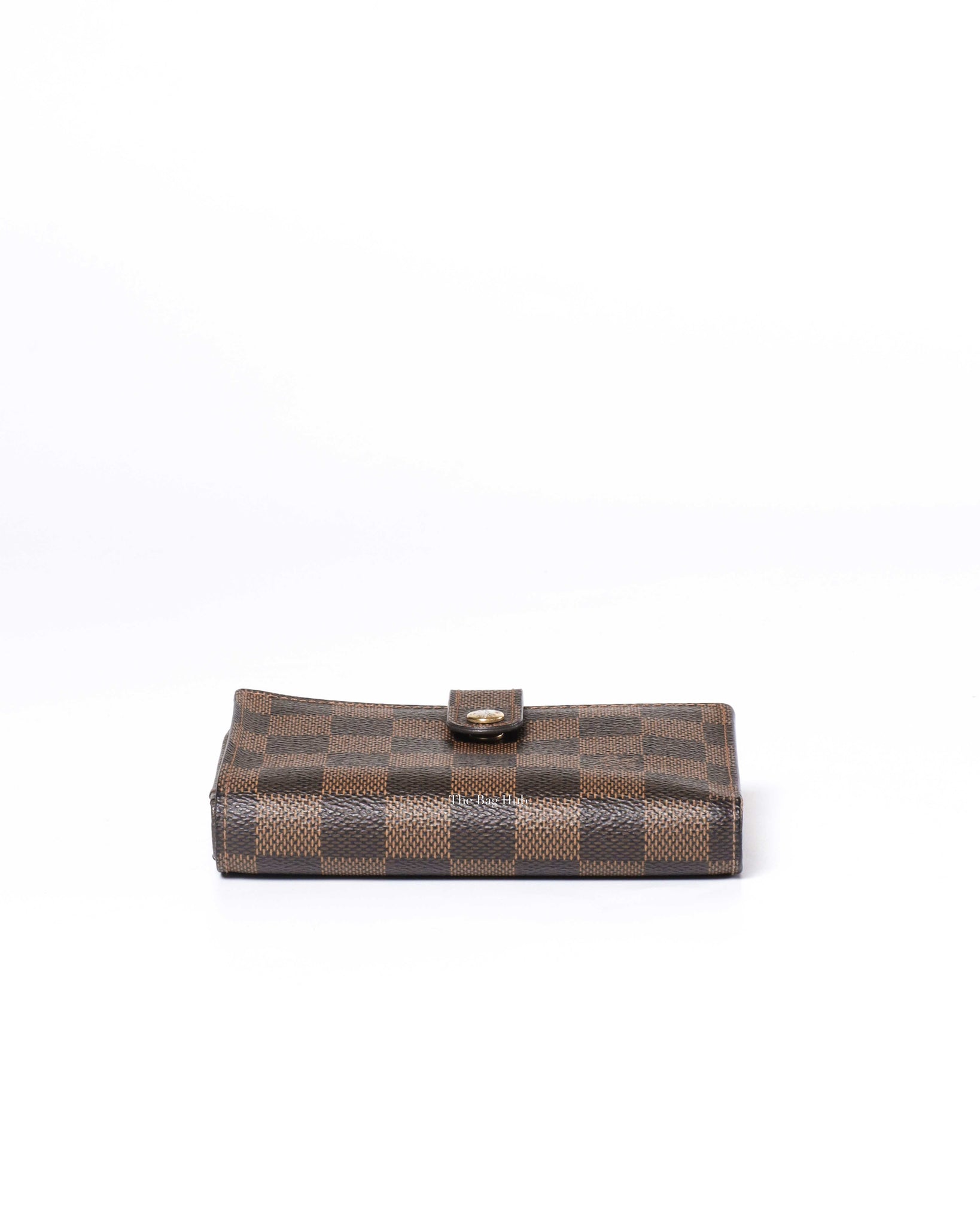 Louis Vuitton Damier Ebene French Kisslock Bi-fold Wallet-6