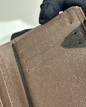 Louis Vuitton Damier Ebene French Kisslock Bi-fold Wallet-14